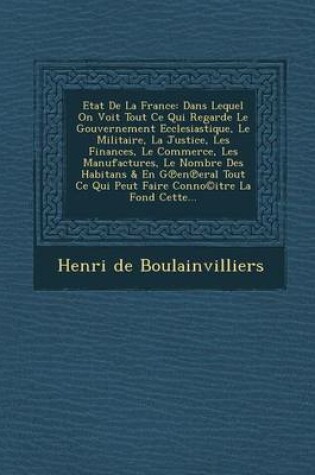 Cover of Etat de La France