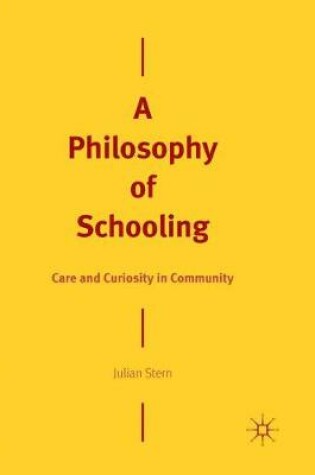 Cover of A Philosophy of Schooling