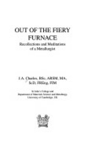 Cover of Out of the Fiery Furnace