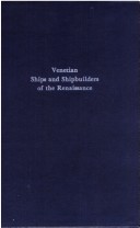Book cover for Venetian Ships and Shipbuilders of the Renaissance