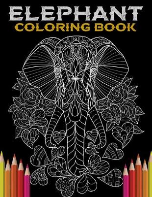 Book cover for Elephant Coloring Book