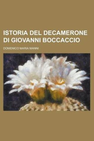 Cover of Istoria del Decamerone Di Giovanni Boccaccio