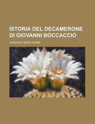 Book cover for Istoria del Decamerone Di Giovanni Boccaccio