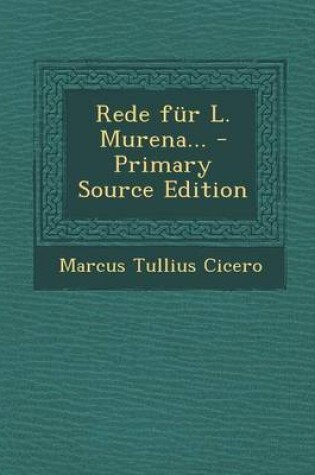 Cover of Rede Fur L. Murena...