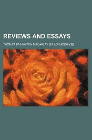 Cover of Reviews and Essays