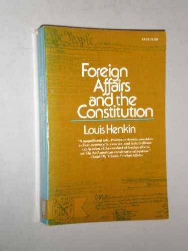 Book cover for FOREIGN AFFAIRS & CONSTITUTION PA