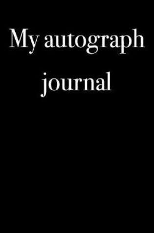 Cover of My Autograph Journal