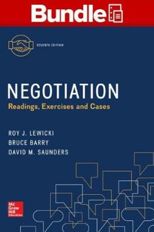 Cover of Gen Combo Negotiation: Readings Exercises & Cases; Connect Access Card