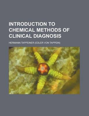 Book cover for Introduction to Chemical Methods of Clinical Diagnosis