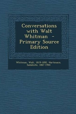 Cover of Conversations with Walt Whitman