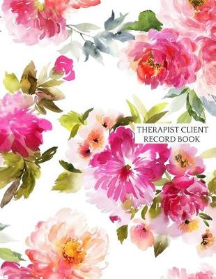 Book cover for Therapist Client Record Book