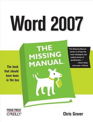 Book cover for Word 2007: The Missing Manual