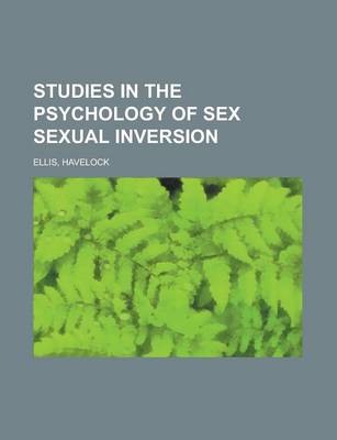 Book cover for Studies in the Psychology of Sex Sexual Inversion Volume 2