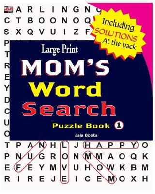 Book cover for Large Print MOM'S Word Search Puzzle Book, Vol. 1