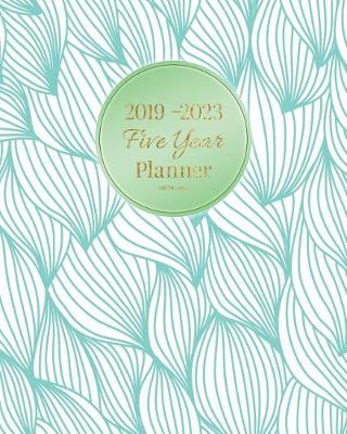 Book cover for 2019-2023 Five Year Planner-Green Lines