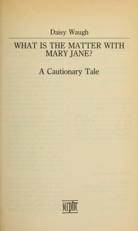 Book cover for What's the Matter with Mary Jane?