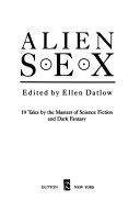 Book cover for Datlow Ellen Ed. : Alien Sex (Hbk)