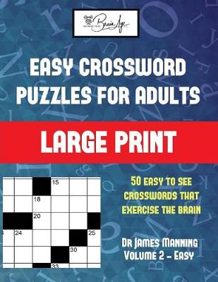 Cover of Easy Crossword Puzzles for Adults (Vol 2)