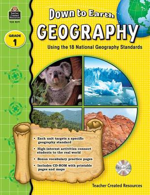 Book cover for Down to Earth Geography, Grade 1