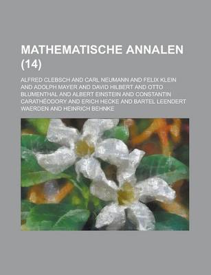 Book cover for Mathematische Annalen (14)