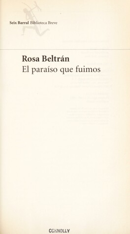 Book cover for EL Paraiso Que Fuimos