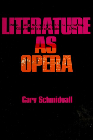 Cover of Literature as Opera