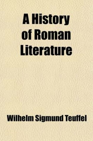 Cover of A History of Roman Literature Volume 1