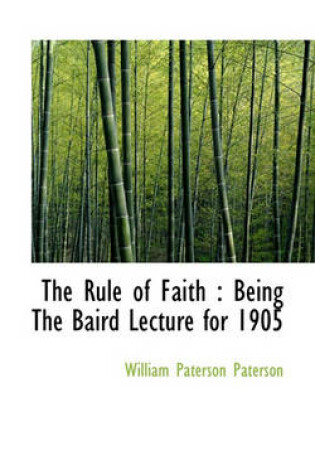 Cover of The Rule of Faith