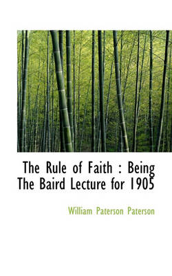 Book cover for The Rule of Faith