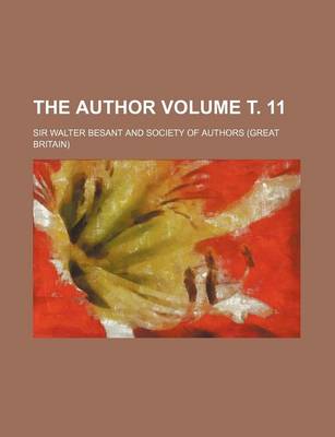 Book cover for The Author Volume . 11