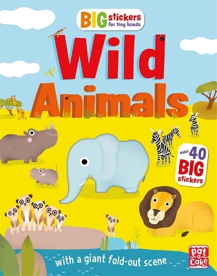 Book cover for Big Stickers for Tiny Hands: Wild Animals