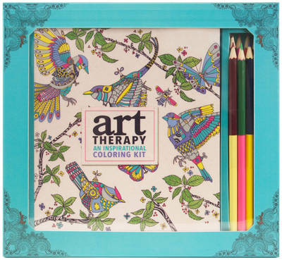 Book cover for Art Therapy: An Inspirational Coloring Kit (Deluxe kit with pencils)