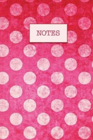 Cover of Journal Hot Pink Polka Dots Design Pattern