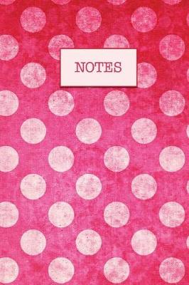 Book cover for Journal Hot Pink Polka Dots Design Pattern