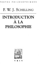 Book cover for Friedrich Wilhelm Joseph Schelling: Introduction a la Philosophie