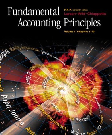Book cover for Fundamental Accounting Principles Volume 1, Ch. 1-13, with Fap Partner Vol. 1 CD-ROM, Net Tutor and Powerweb Package