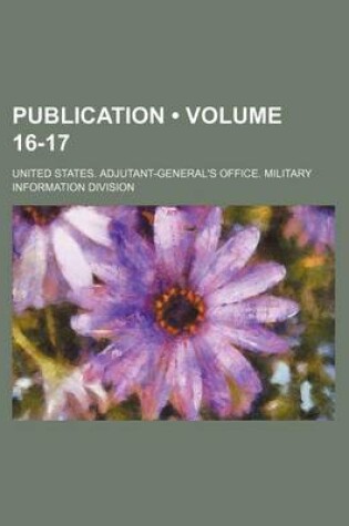 Cover of Publication (Volume 16-17)