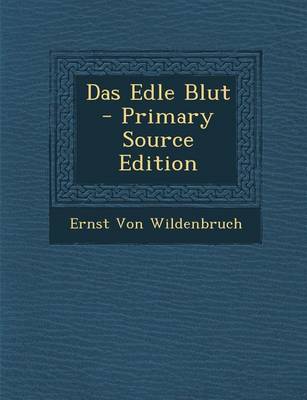 Book cover for Das Edle Blut