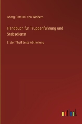 Cover of Handbuch für Truppenführung und Stabsdienst