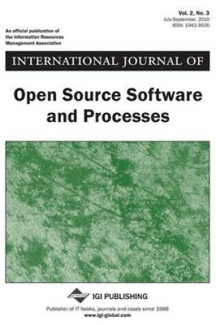 Cover of International Journal of Open Source Software and Processes