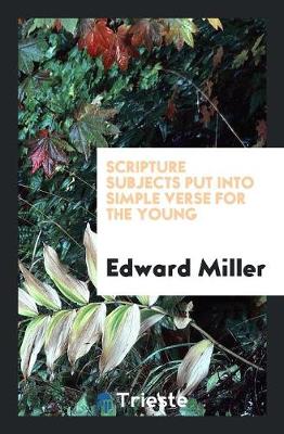 Book cover for Scripture Subjects Put Into Simple Verse for the Young