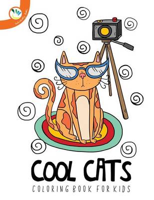 Book cover for Cool Cats Coloring Book for Kids