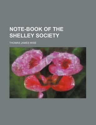 Book cover for Note-Book of the Shelley Society