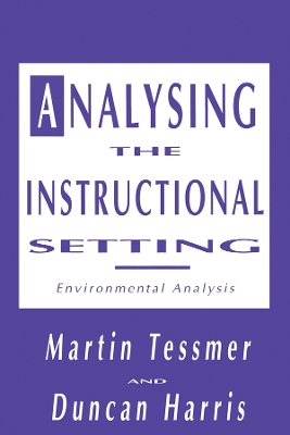 Book cover for Analysing the Instructional Setting