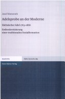 Cover of Adelsprobe an Der Moderne