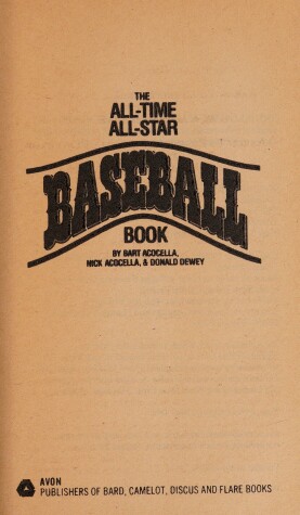 Book cover for The All-Time All-Star Baseball Book