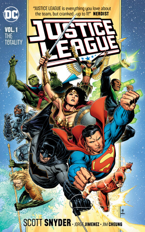 Book cover for Justice League Volume 1