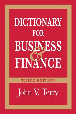 Book cover for Dictionary for Business & Finance