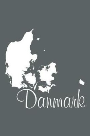 Cover of Danmark - Slate Grey Lined Notebook with Margins (Denmark)