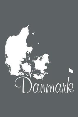 Book cover for Danmark - Slate Grey Lined Notebook with Margins (Denmark)